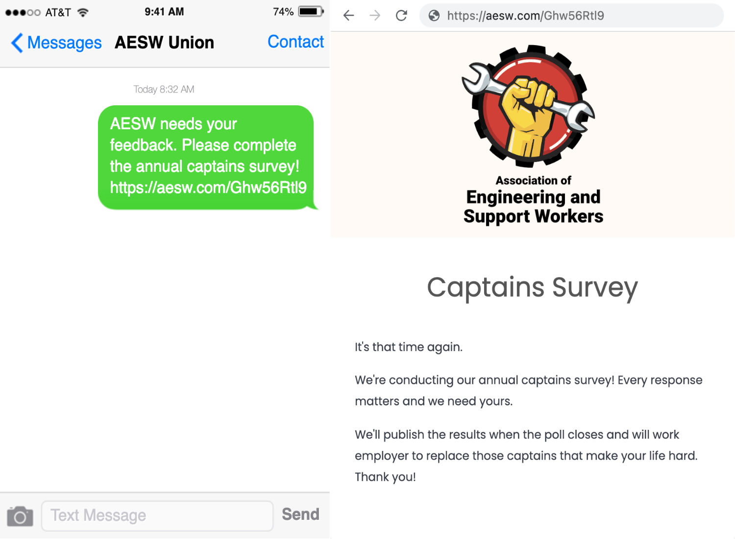 sms and email have been harmonized